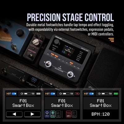 SONICAKE Smart Box Multi-Effects Processor for Guitar/Bass 130+