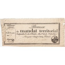 [#376945] France, 25 Francs, 1796-03-18, 37, EF