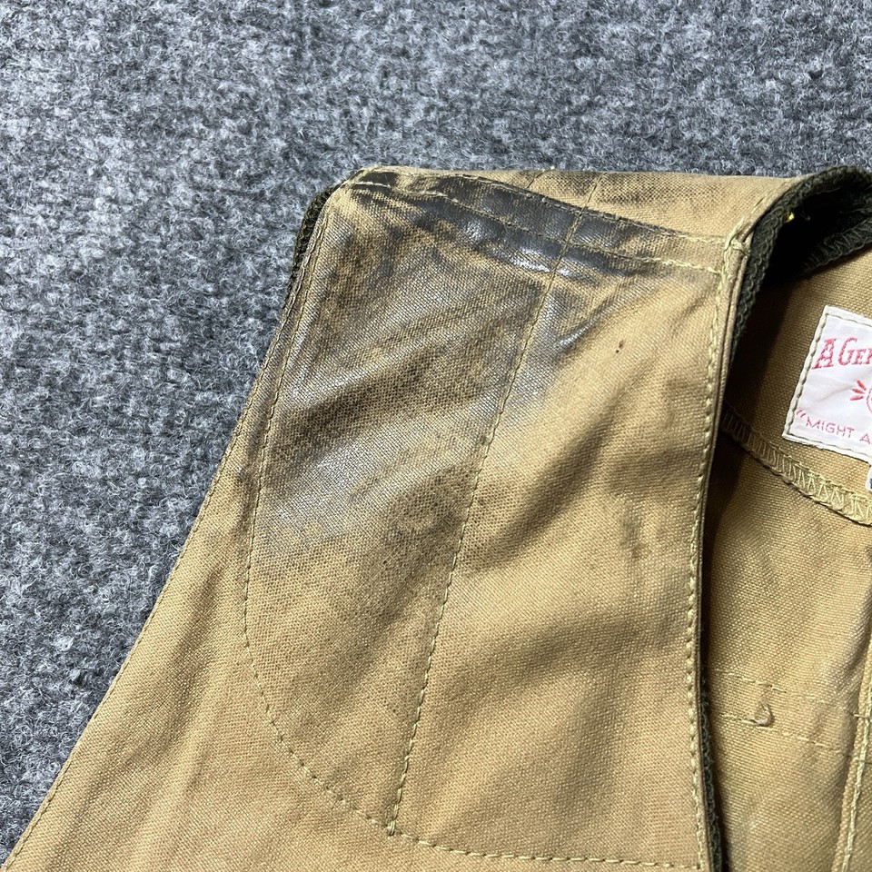 Old Filson Vintage Filson Waxed Half Moon Hunting Vest Size L Brown Vest USA Made ...