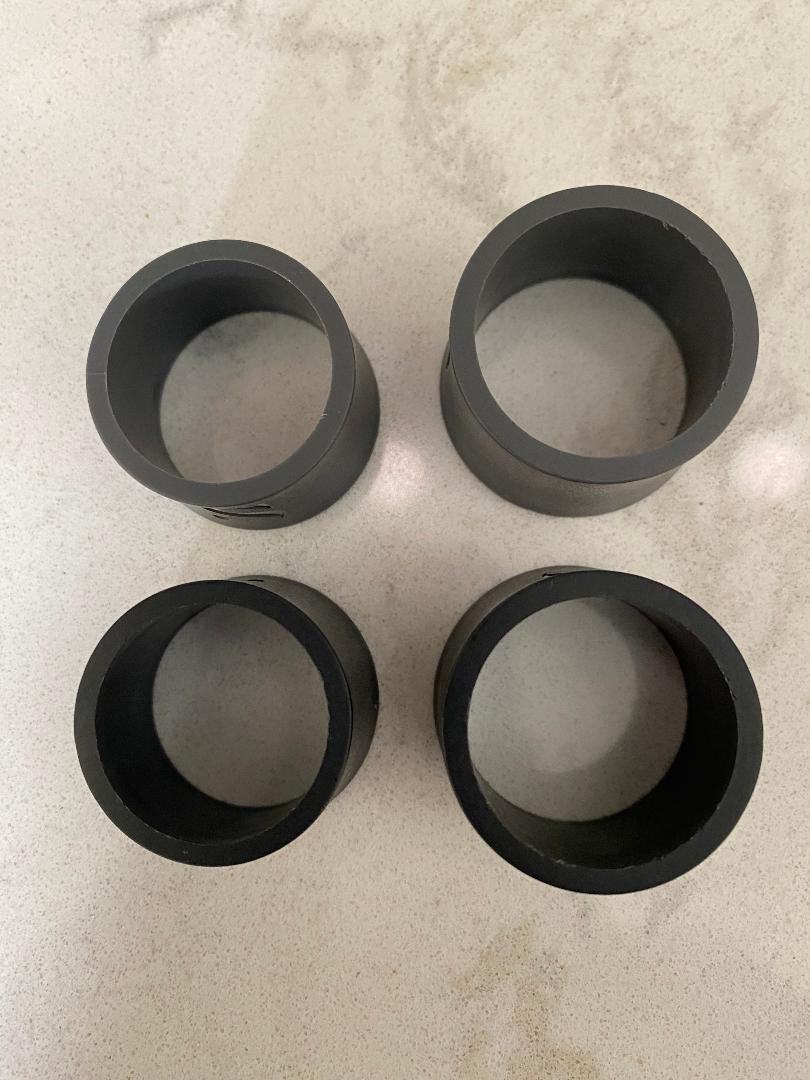 Syos Saxophone Ligatures - 2 Tenor and 2 Alto Black and Grey