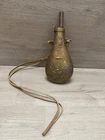 Vintage Brass Peace U. S. Eagle Civil War Black Powder Bottle Flask Reproduction