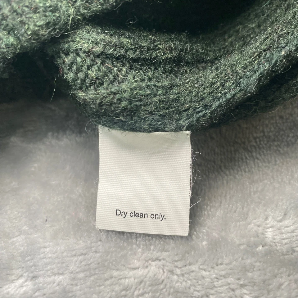 Suéter de Lana J.Crew De Colección Para Hombres XL Verde Acanalado Cuello Redondo Pullover Prendas de Punto Y2K Foto 4 de 4