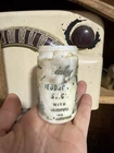 Vintage White Milk Glass Medicine Bottle Jar