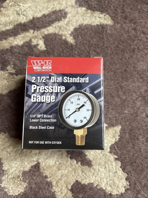 #ad Wal Rich 1712508 Pressure Gauge 2.5” 100psi $17.50