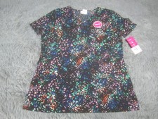 Scrub Star Nurse Top Womens Medium V-Neck NWT Work Wear Uniform