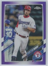 2021 Topps Chrome Classic Update Purple Nate Lowe Texas Rangers #USC38