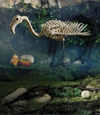 Halloween 19 3/4" x 26 Flamingo Skeleton Yard Decoration Prop Haunted House NEW