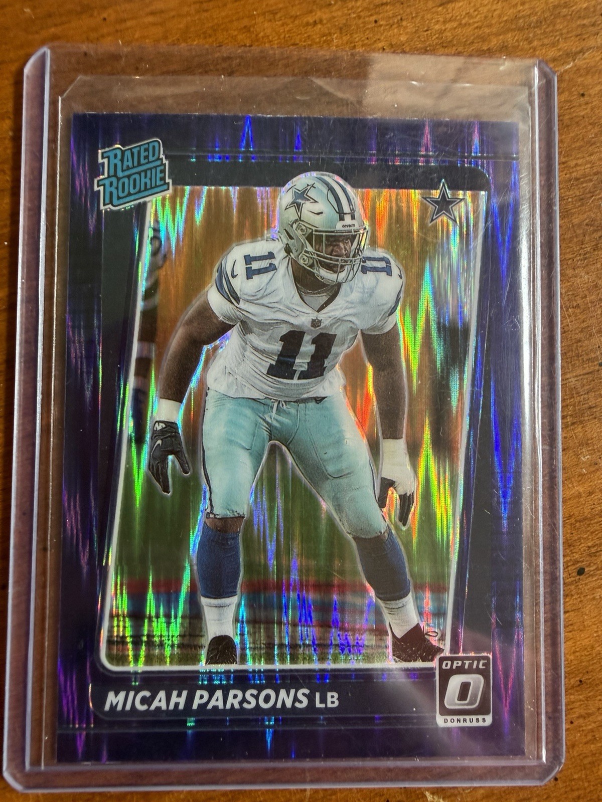 2021 Panini Donruss Optic - Rated Rookie Micah Parsons #245 Purple Shock (RC)