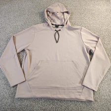 Leg3nd Mens XL Hoodie Long sleeve Shirt Soft Beige Performance Pullover Stretch