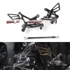 Footrest Rearset Footpegs Fit for Kawasaki Ninja ZX6R 2005 2006 2007 2008 Black