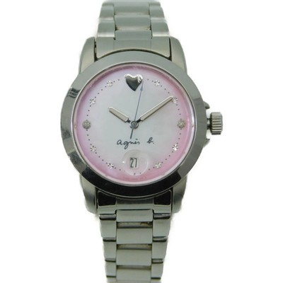 Agnes B Shell Pink Dial Stainless Steel Quartz Watch From Japan | eBay