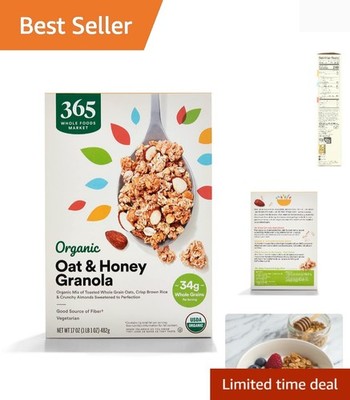 Organic Oat & Honey Granola, 17 Ounce