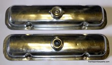 1967-71 Pontiac V8 Chrome Valve Covers 326 350 400 428 455 Oem Gm 67 68 69 70