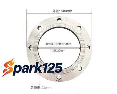 1PC NEW FOR stainless steel flat welding flange plate DN200-PN10