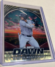 1/1 BRADEN MONTGOMERY 2025 LEAF BASEBALL NATION NEW DAWN VINYL GOLD SUPERFRACTOR