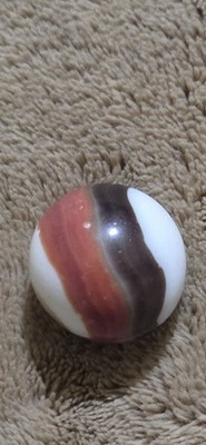 Vintage 1950's Large Glass Marble 25mm Mixed Colors Qty Of 1