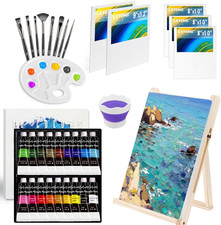 Acrylic Paint Set for Kids, Art Supplies Painting Kit With18 Acrylic Paints, 5 C