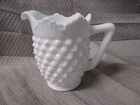 Vintage Fenton Hobnail 4" Milk Glass Creamer