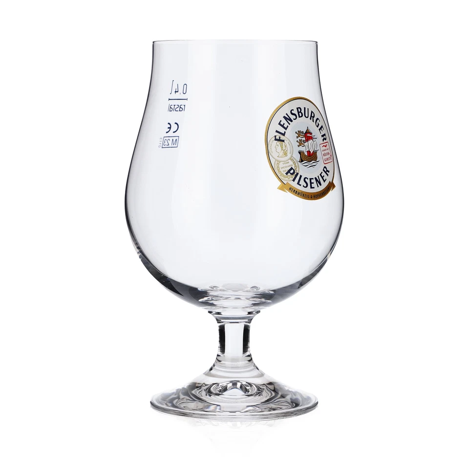 6x Flensburger Glas / Gläser Bierglas 0,4l Schwenker Kugelglas Lüttich 2024 - Bild 3 von 4
