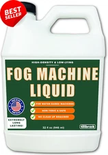 Fog Machine Fluid 32oz - High Density, Long-Lasting, Low-Lying Fog Juice