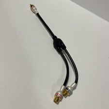 Genuine Monster RCA Male to 2 RCA FeMale Audio Speaker Adapter Y Splitter Cable