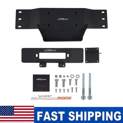 Hidden Winch Mount Plate For Ford F-150 2009~2014 Steel Bracket Heavy Duty