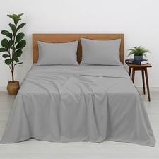 Premium Quality 100 Egyptian Cotton 4 Piece Queen Size Bed Sheet Set Fits 12...