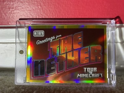 2024 Panini Minecraft Tour Of Minecraft Greetings From The Nether GOLD /49 #189