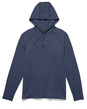 New Flag & Anthem Golf Victory Performance Ls Hoodie Navy Heather L