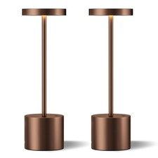 Kakanuo Brown Cordless Lamp Set, Rechargeable Lamp, 3 Color Temperature, LED ...