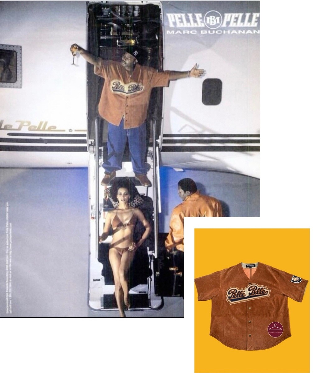 Vintage 90s Marc Buchanan Pelle Pelle Camron Advertisement Leather
