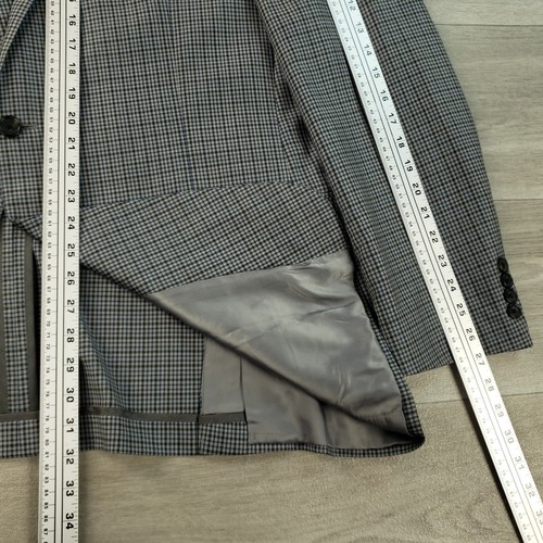 Hart Schaffner Marx Sport Coat Men's 48L Two Button Dual Vent Butterfly Lining - Picture 15 of 16