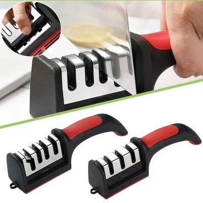 3/4 Stage Kitchen Knife Sharpener Handheld Non-Slip