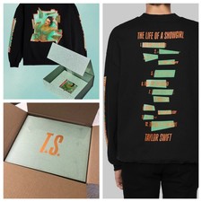 NWT Taylor Swift The Life Of A Showgirl Crewneck Sweatshirt XL CD Box Set
