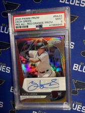 2020 Prizm Zach Green Red/orange Prizm Crew Auto /25