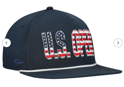 Unisex 2026 U.S. Open Pukka Navy Flag Letters SnapBack Adjustable