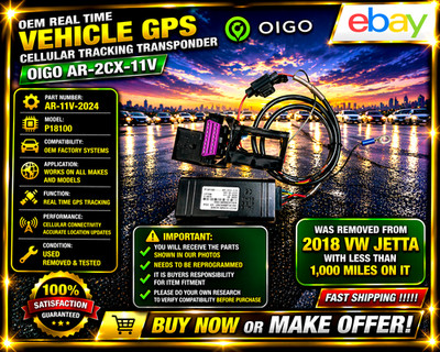 Oigo AR-2CX-11V OEM Real Time Vehicle GPS Cellular Tracking Transponder  VW2 