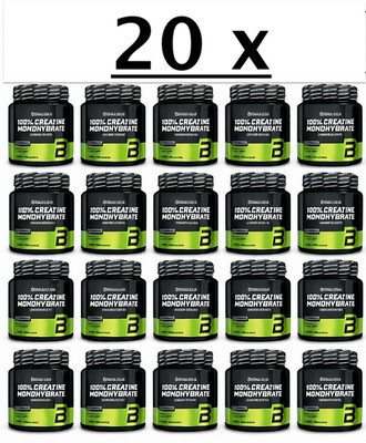 20 X Biotechusa 100% Créatine Monohydrate Supplément Alimentaire 500g Créatine