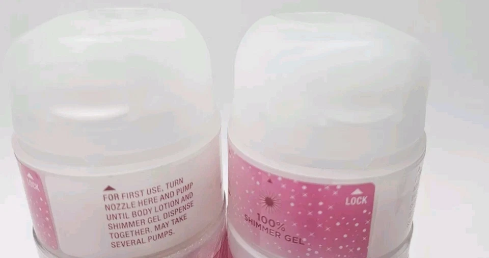 Bath & Body Works Shimmer Gel & Shea Body Lotion 6.7oz Rare SWEET PEA Lot of 2 - Image 4 of 4