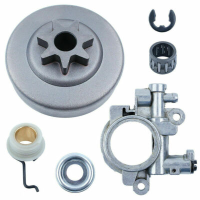For Stihl MS311 MS391 Chainsaw Clutch Drum Needle Bearing Oil Pump Clip Kit