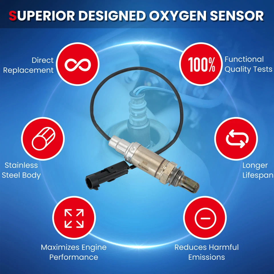 Sensor de oxigênio O2 para Buick Cadillac Chevrolet GMC Oldsmobile Pontiac upstream - Imagem 3 de 4