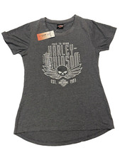 Harley-Davidson Women  s Gray T-Shirt Size M NEW CM01104