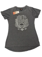 Harley-Davidson Women’s Gray T-Shirt Size M NEW CM01104