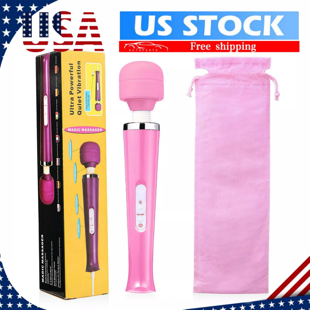 Handheld Vibrating Massage Wand with 20 Speed Settings for Full Body Therapy