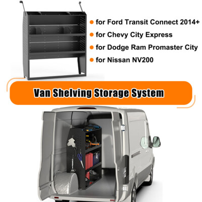 Van Shelving Storage for Transit Connect,NV200,Chevy City