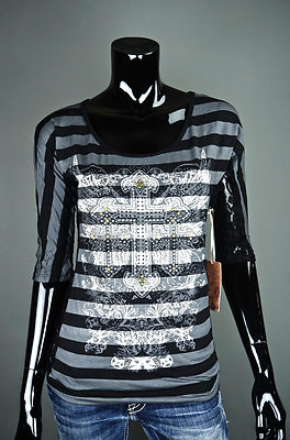 BKE ANGELS AND DIAMONDS ''STRIPPED CROSS WINGS'' AT BUCKLE SINFUL STYLE *098