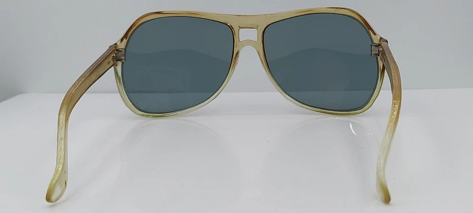 Винтажные солнцезащитные очки Foster Grant коричневые полупрозрачные оправы Pilot США - Изображение 4 из 4