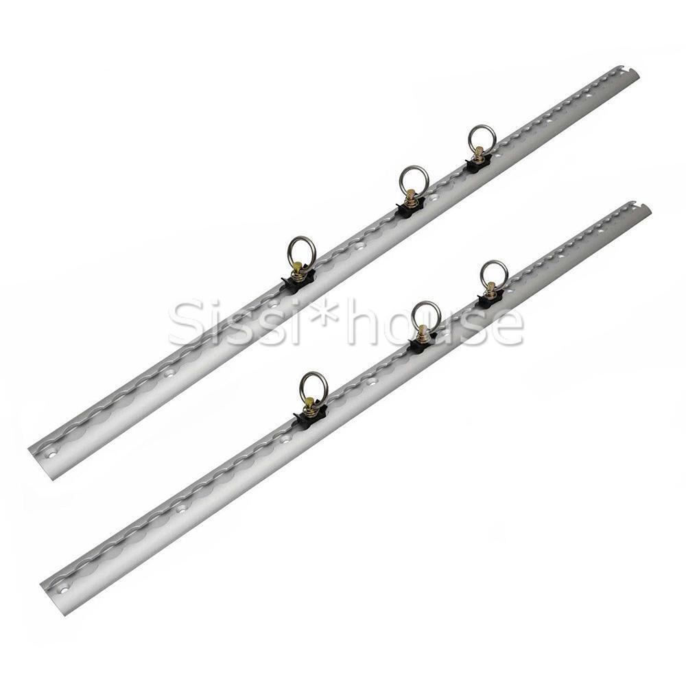 2x Anchor Track Tie Down Rail System Aluminium Tracking Bike Utes Cargo