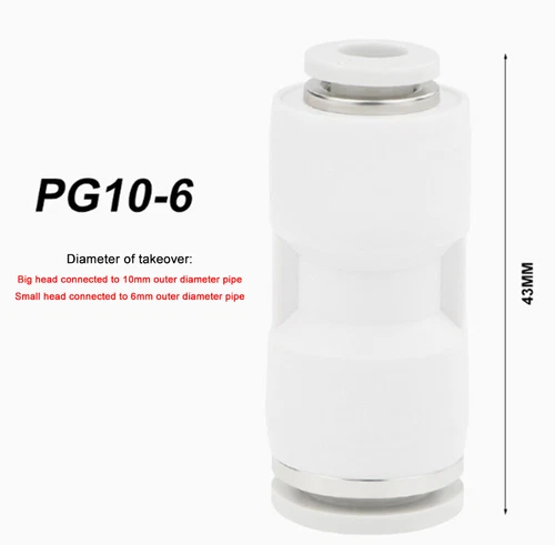 PU/PY/PE Series Tracheal Connector Outer Diameter 4/6/8-16MM For PU/Nylon Hose - Picture 33 of 45