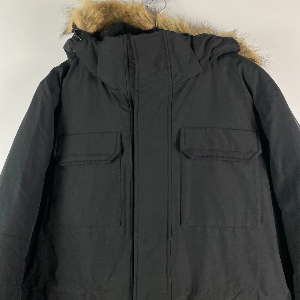 Chaqueta Parka de Invierno Penfield Ultimate Para Hombre M Negra Capucha de Piel Sintética 60/40 Foto 2 de 4